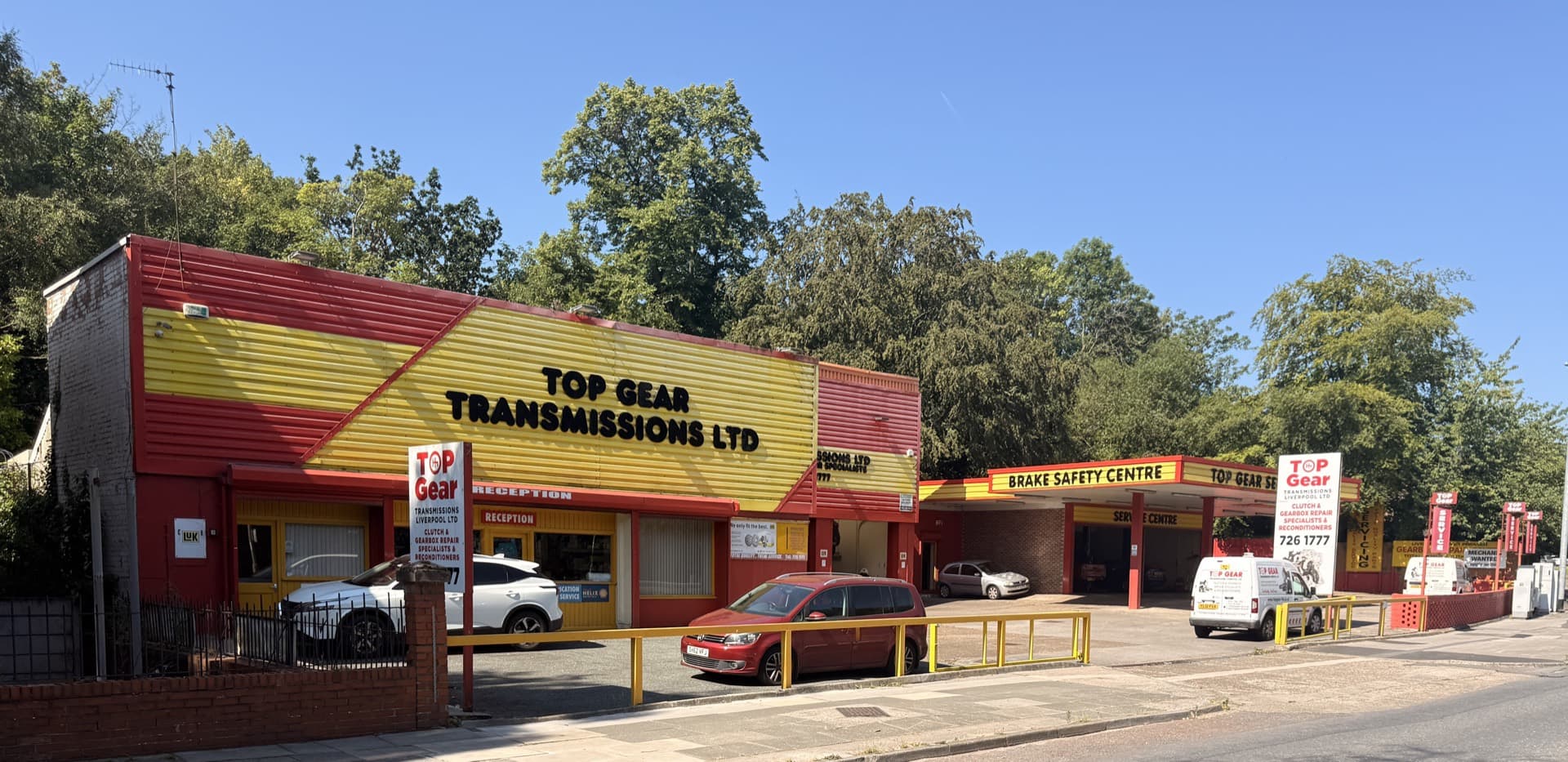 The Top Gear Transmissions frontage on Aigburth Road, Liverpool